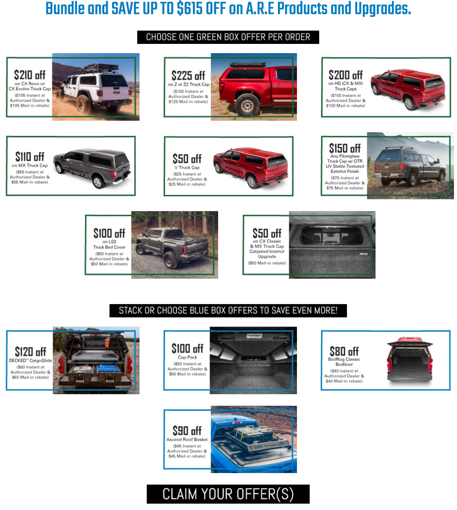 A.R.E. Truck Caps and Tonneau Cover Special Offers for July 1, 2024 - September 30, 2024
