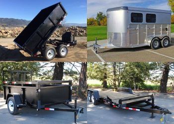 Enclosed, Utility Box, Dump, and Flat Bed Trailers